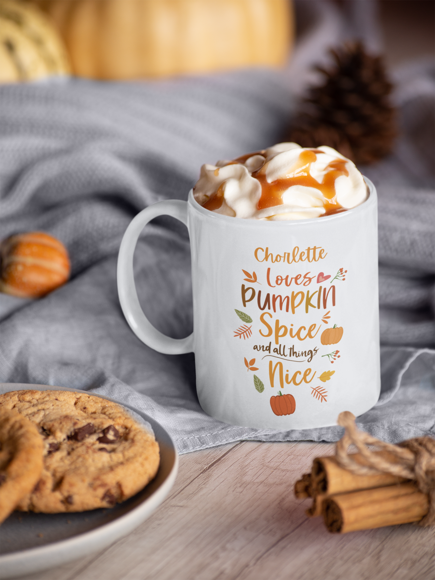 Personalised Pumpkin Spice Mug