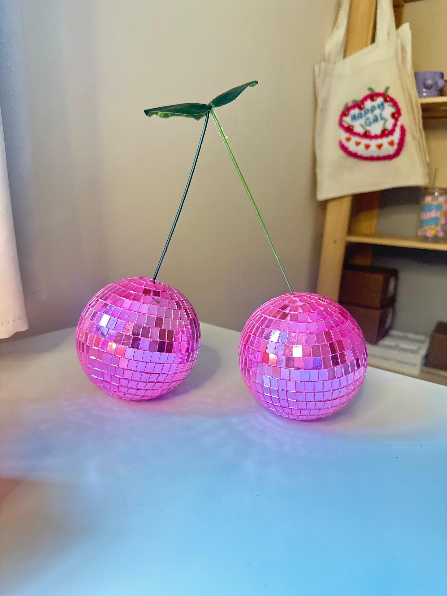 Pink Cherry Disco Ball