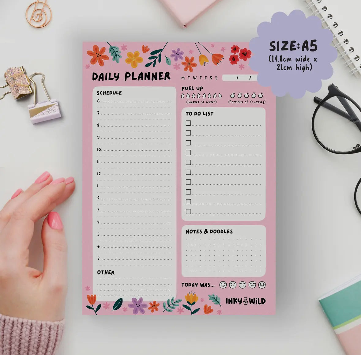 Floral Daily Planner