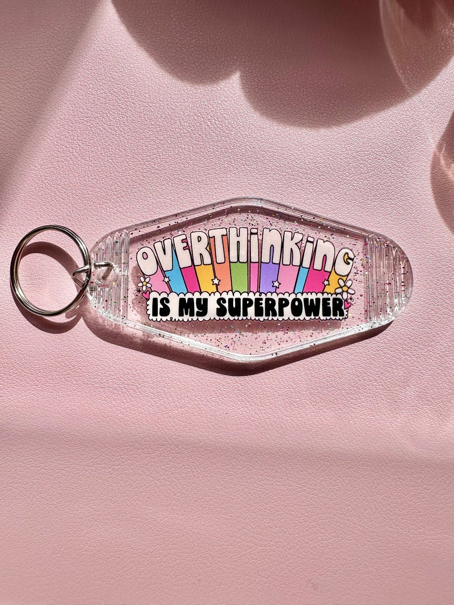 Overthinking is my superpower keyring