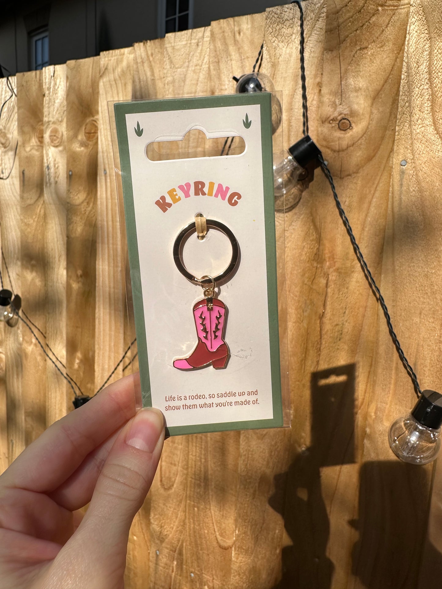 Cowgirl Keyring