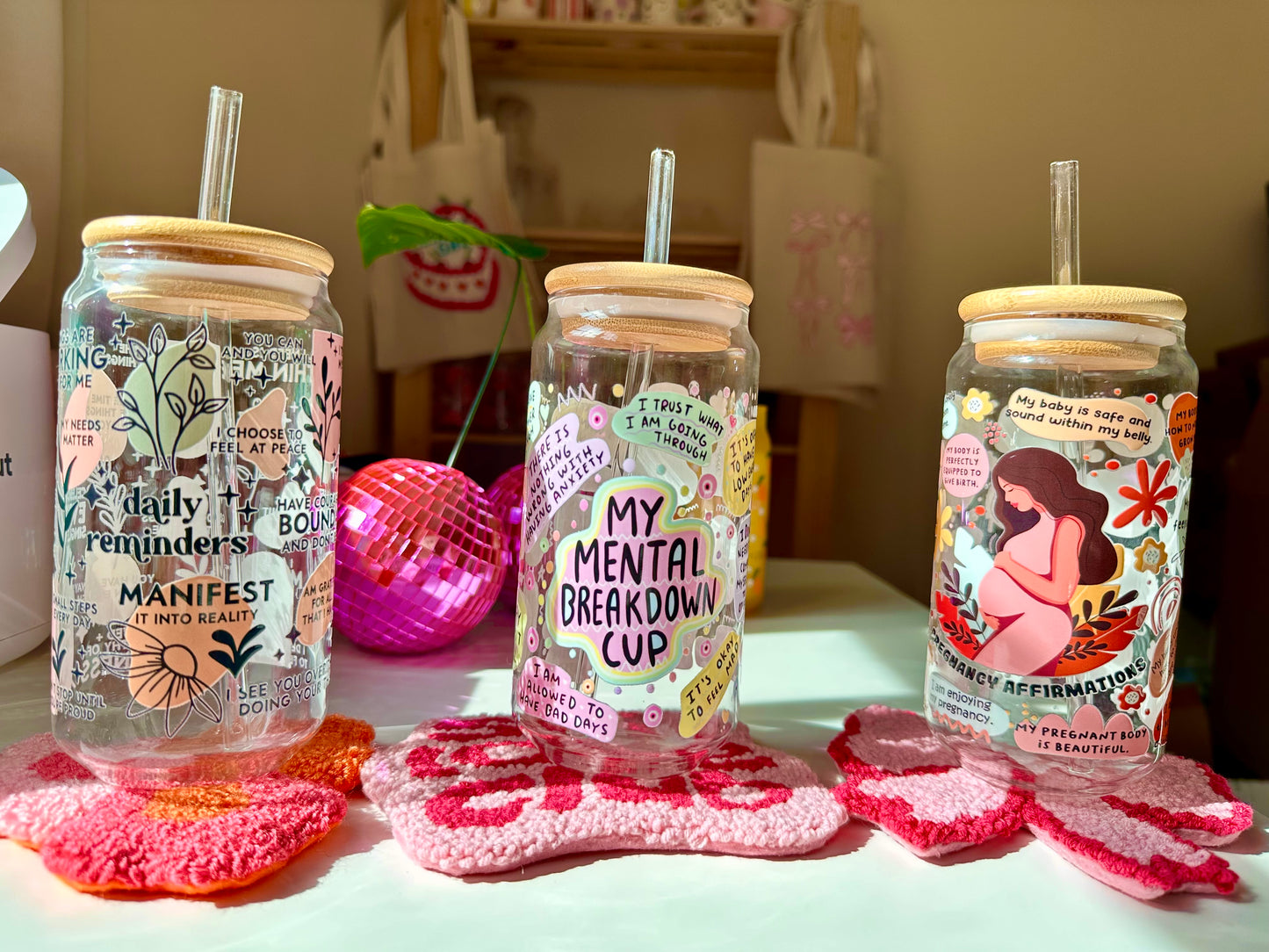 Mental Breakdown Glass Cup