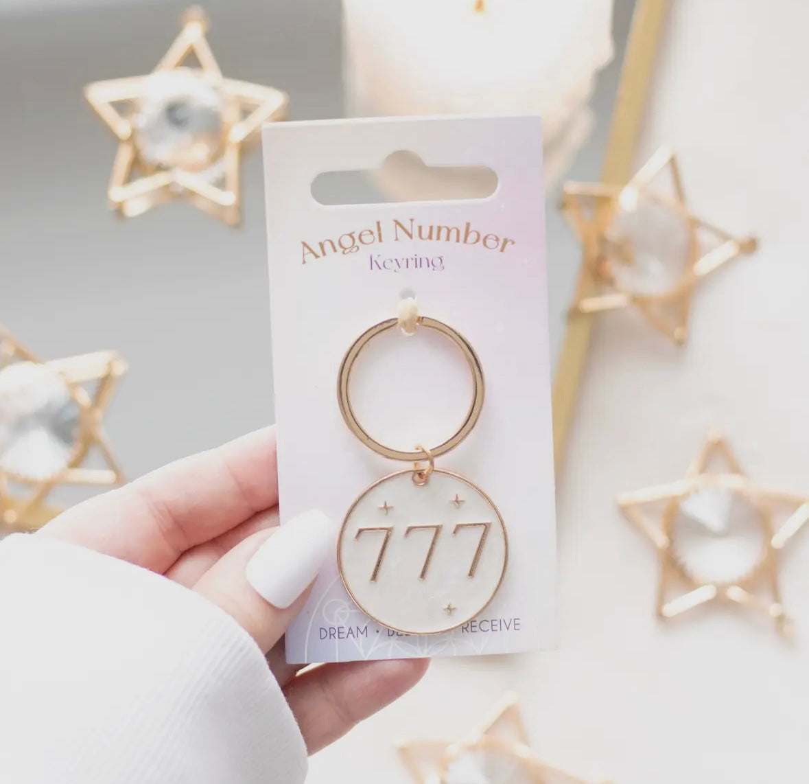 777 Luck Keyring