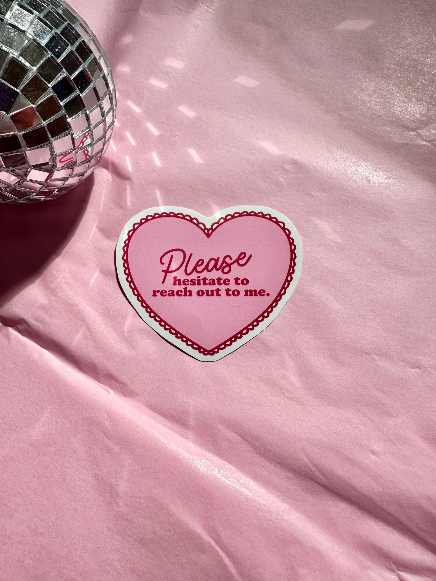 Please Hesitate Sticker