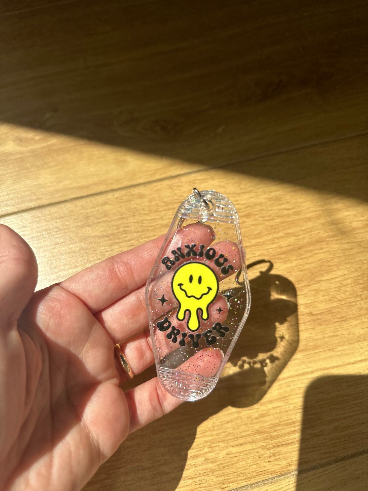 Anxious Driver Keyring