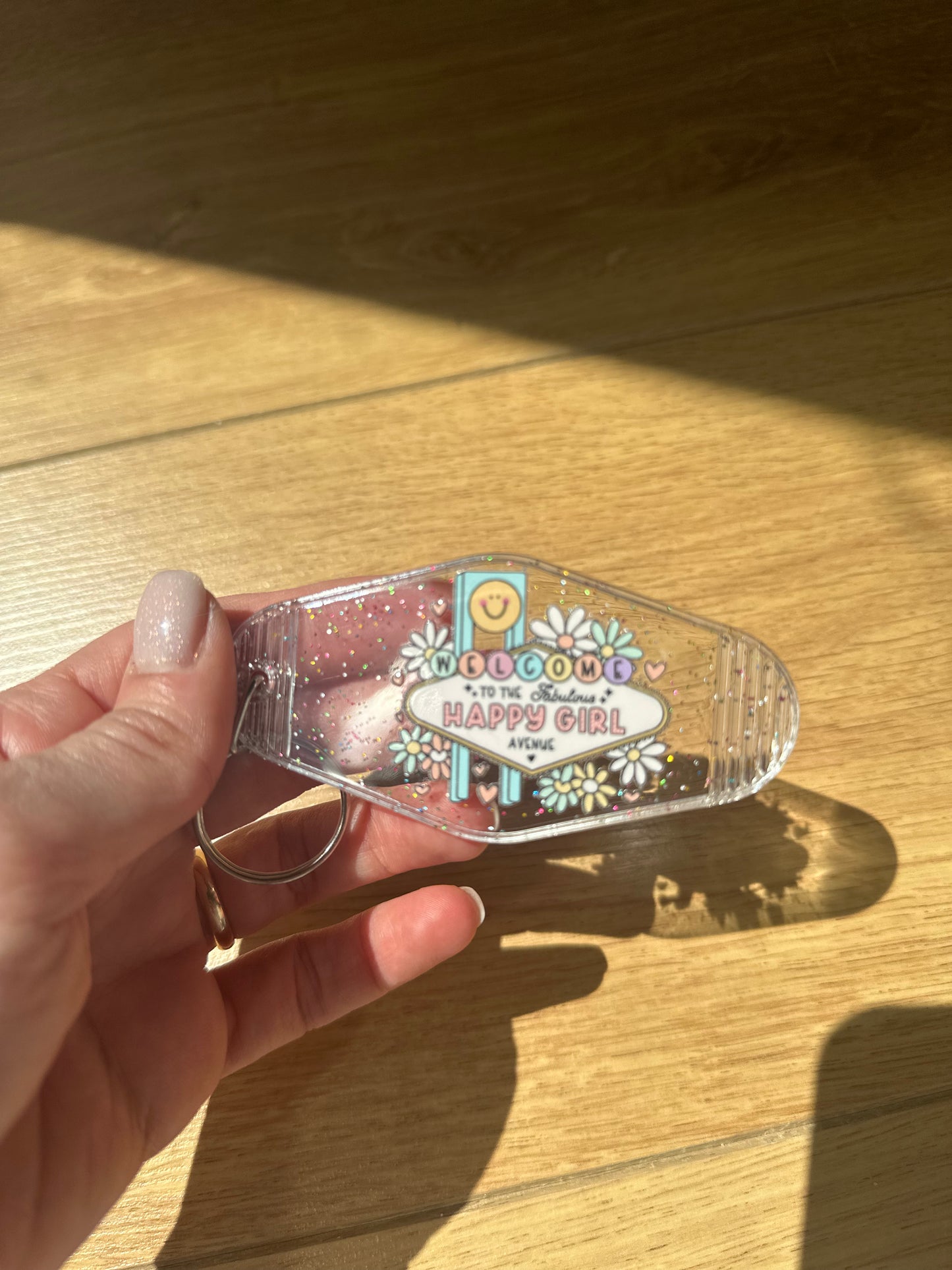 Happy Girl Keyring