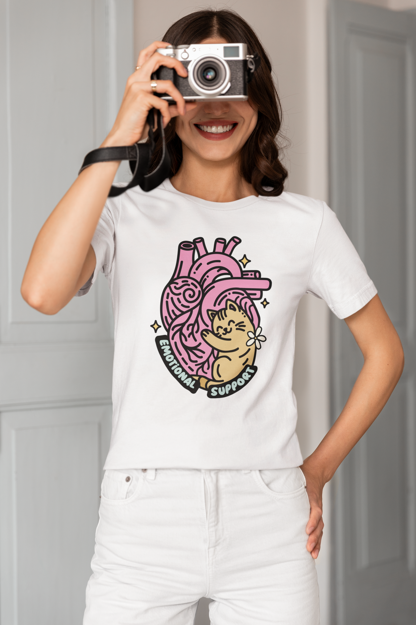 Emotional Cat Support Tee