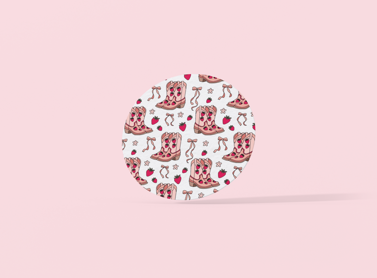 Pink Cowgirl Coaster