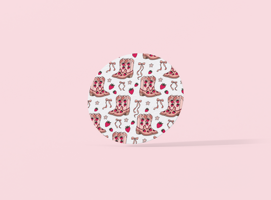 Pink Cowgirl Coaster