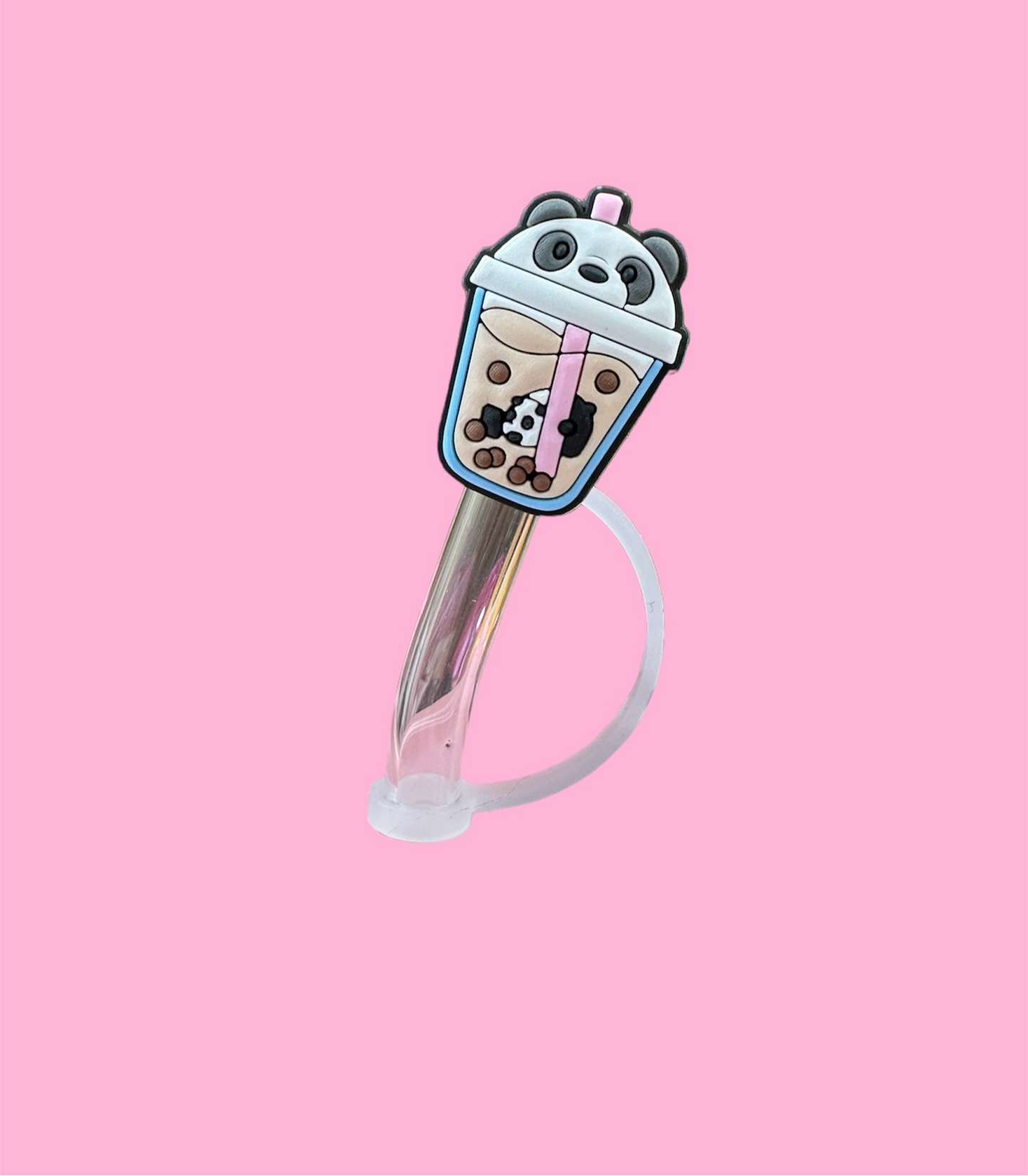 🧋Panda Bubble Tea Straw Topper