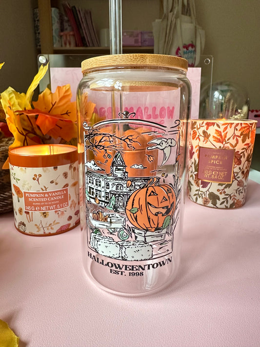 Halloweentown Old House Glass Cup