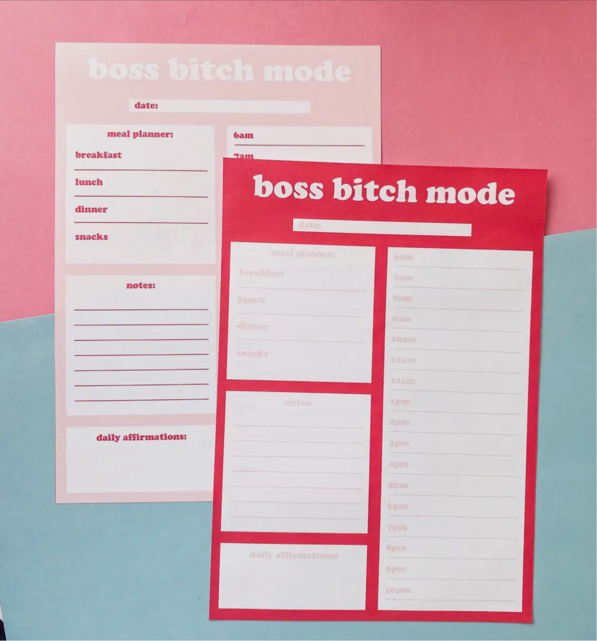 Boss B*tch Mode Daily Planner