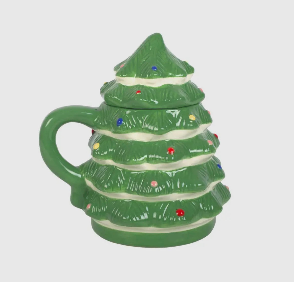 Green Christmas Tree Shaped Mug