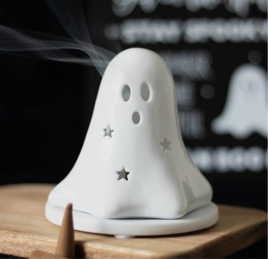 Ghost Tealight and Incense Cone Holder