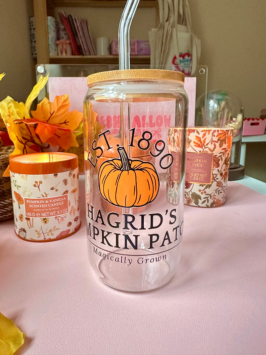 Hagrid’s Pumpkin Patch Glass Cup