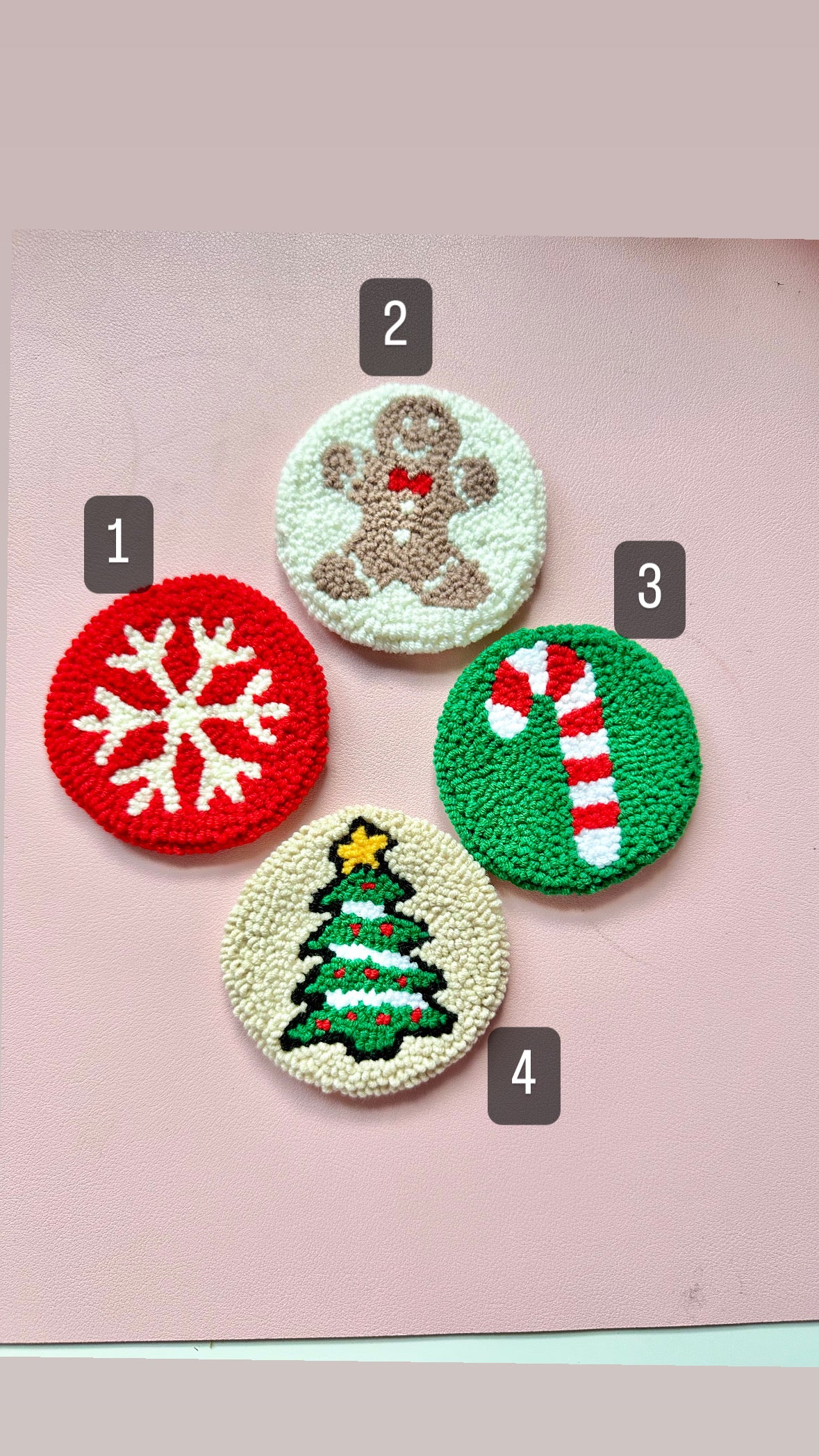 2pack Christmas Car Coasters