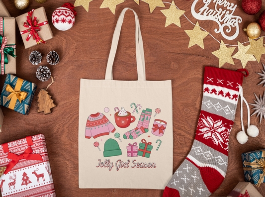 Jolly Girl Season Tote Bag