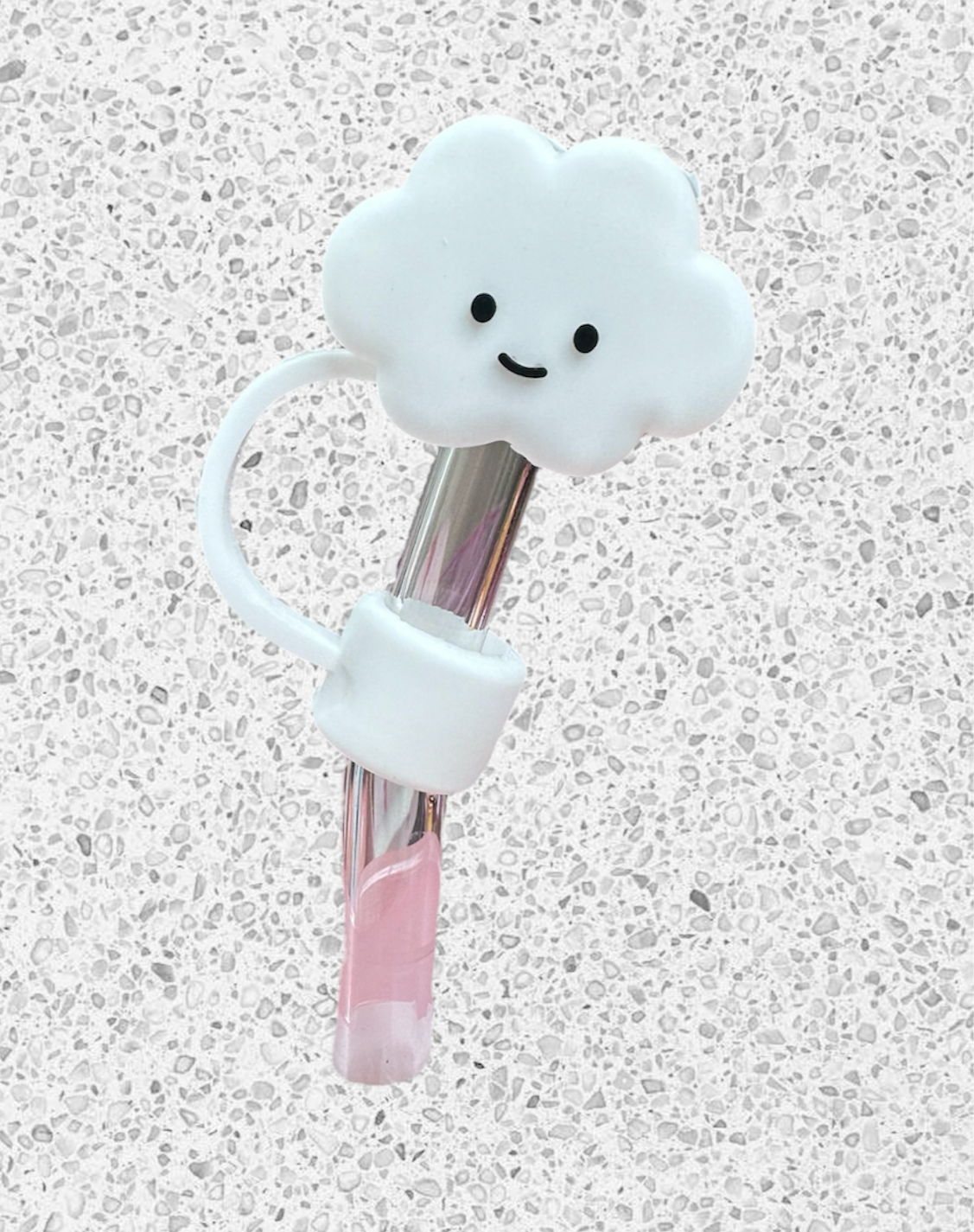 White Cloud Straw Topper