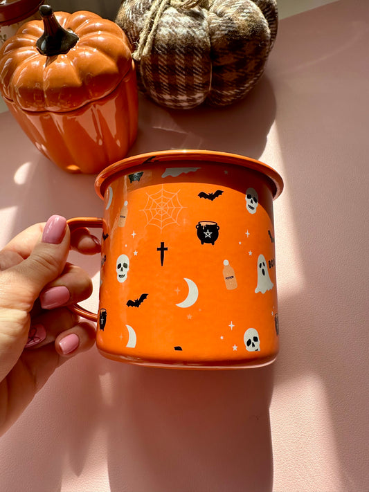 Halloween Enamel Mug