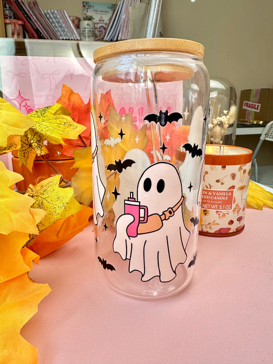 Girly Ghostie Glass Cup