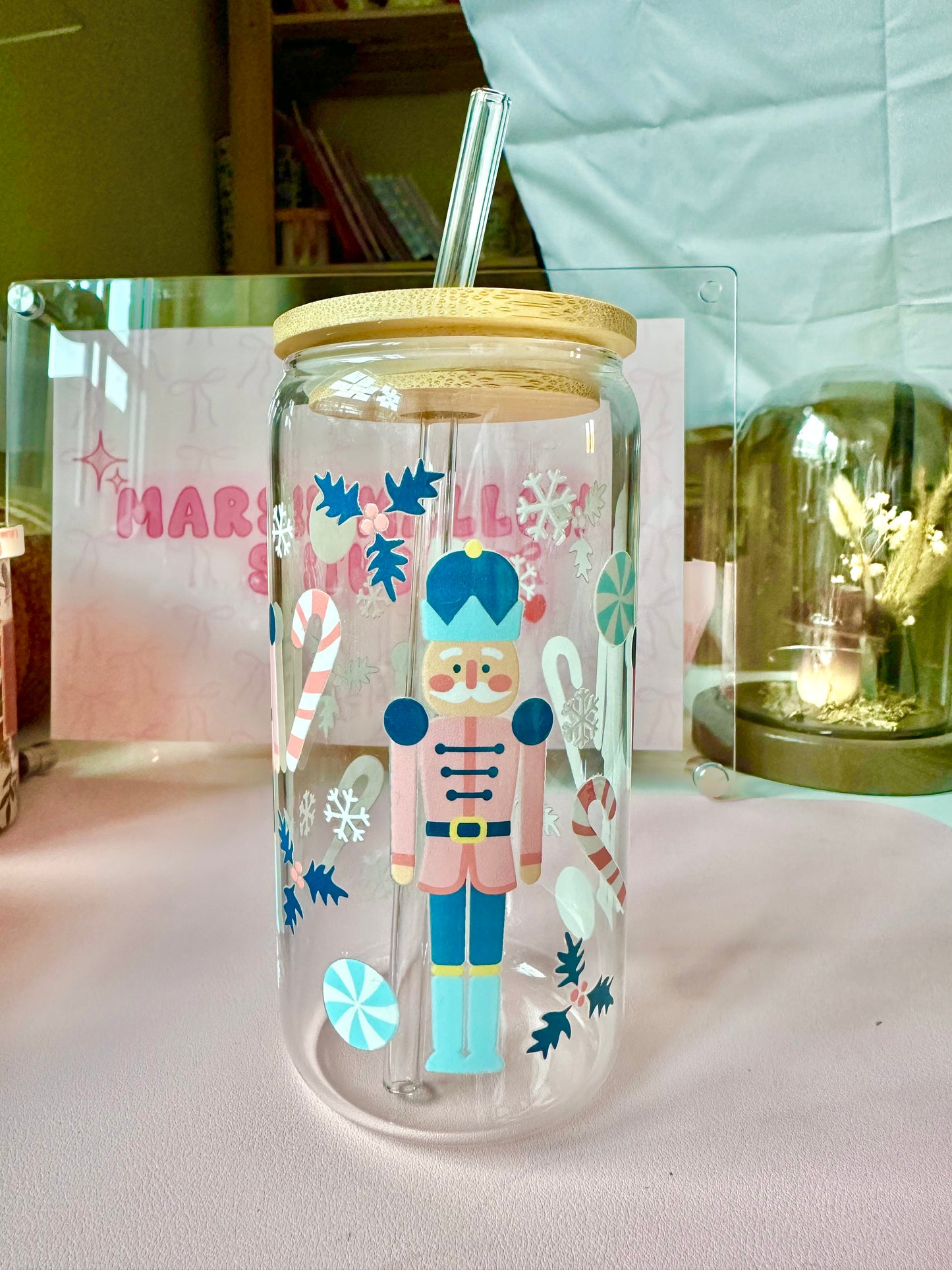 Nutcracker Glass Cup