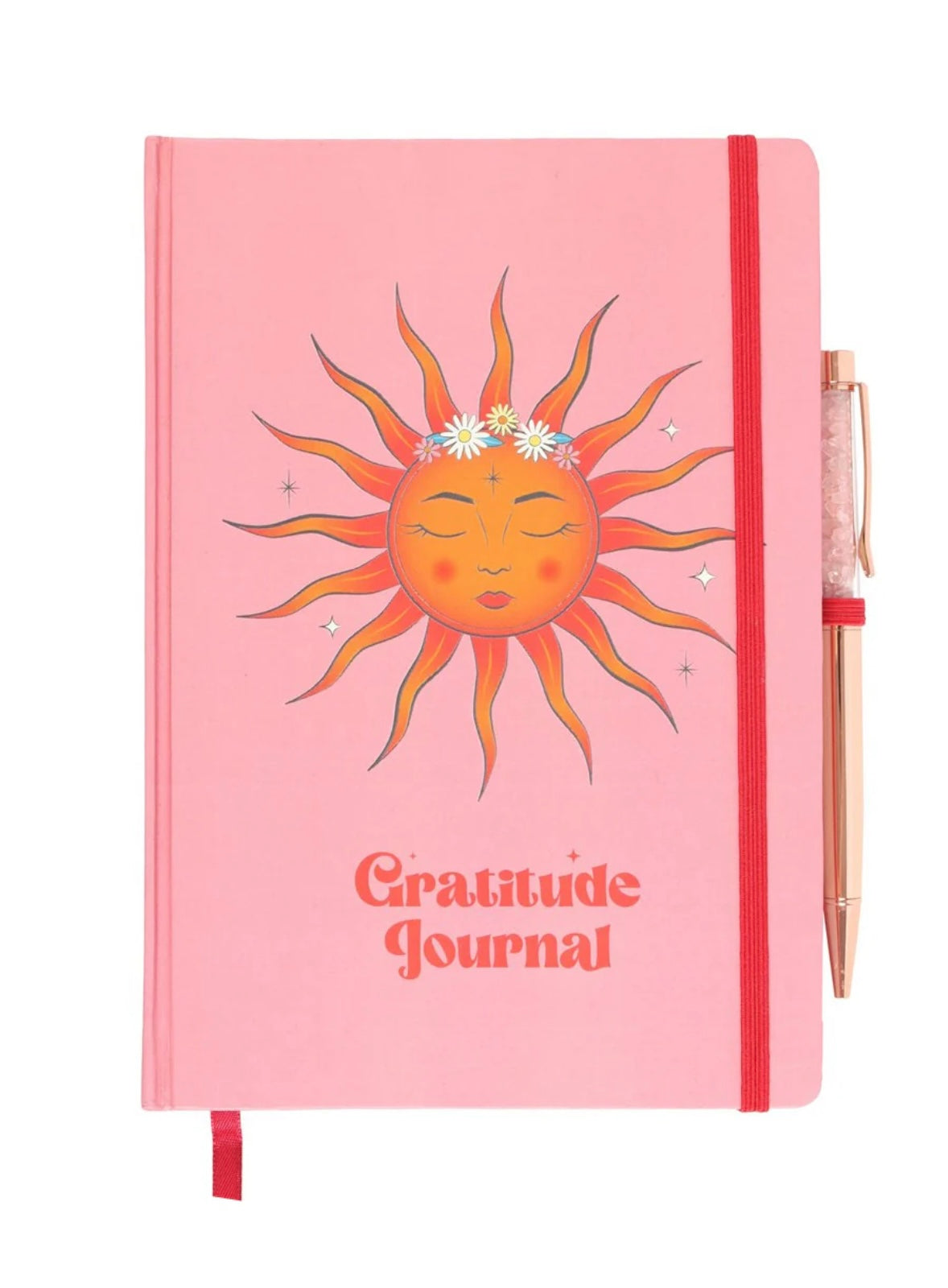 The Sun Gratitude Journal with Rose Quartz Pen