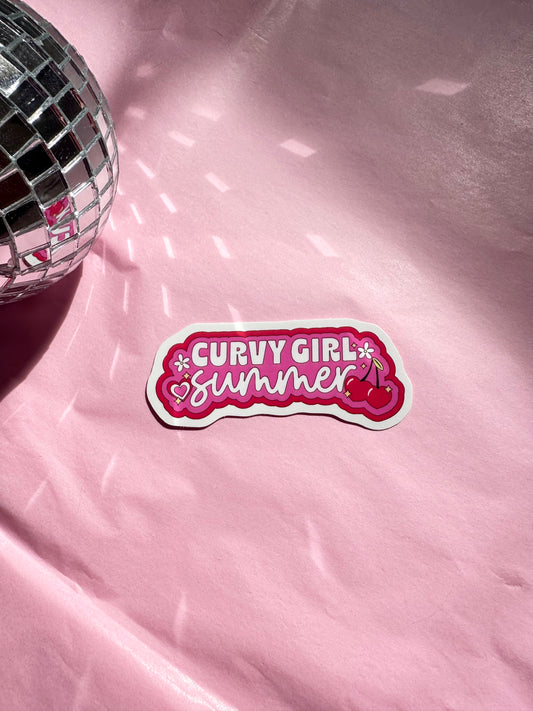 Curvy Girl Summer Sticker