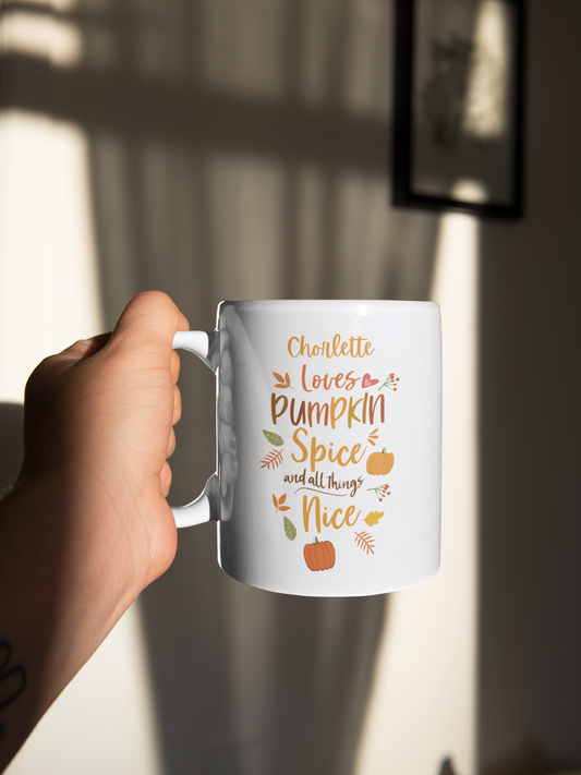 Personalised Pumpkin Spice Mug