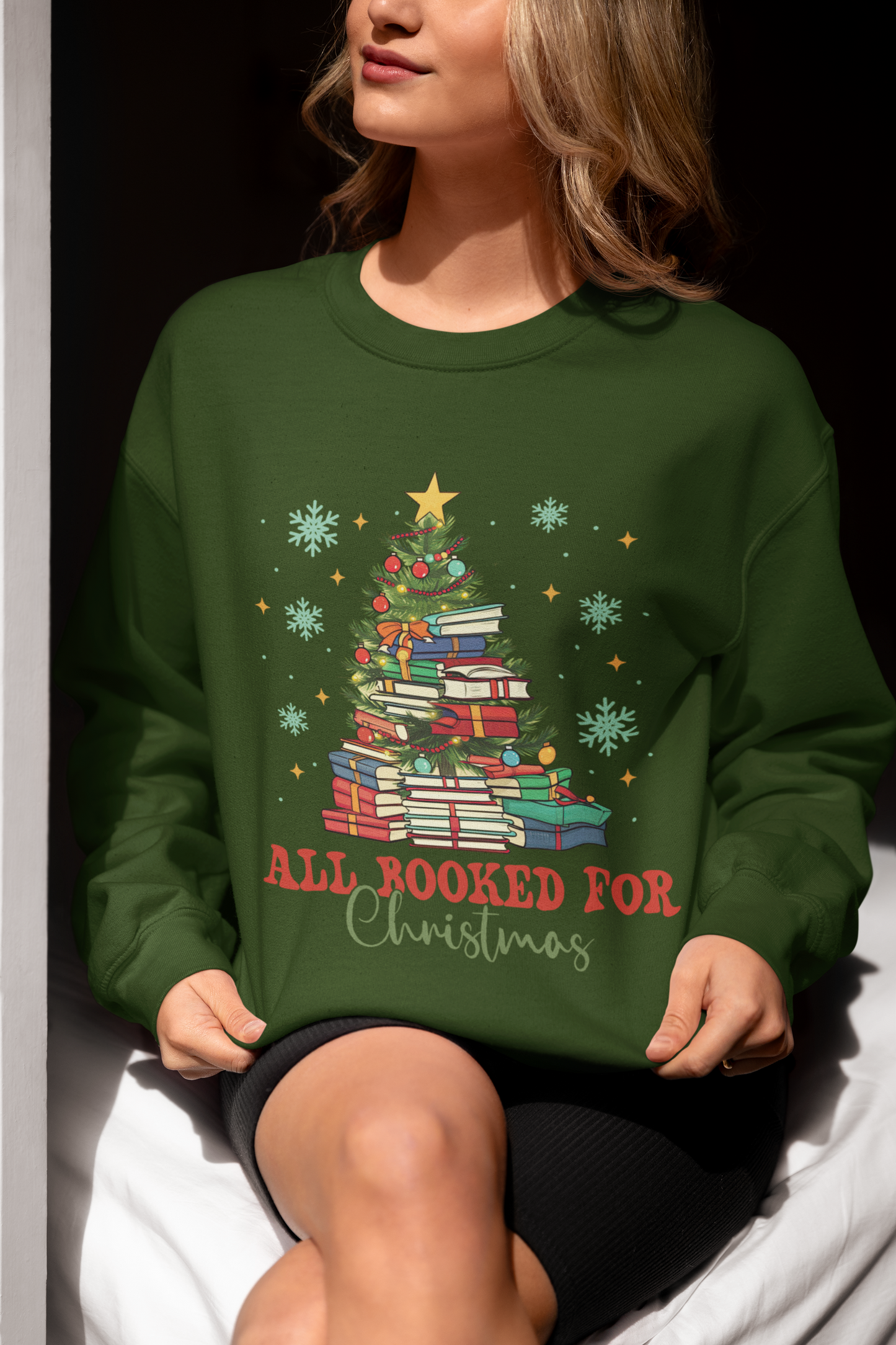 All Booked For Christmas Sweatshirts/Hoodie